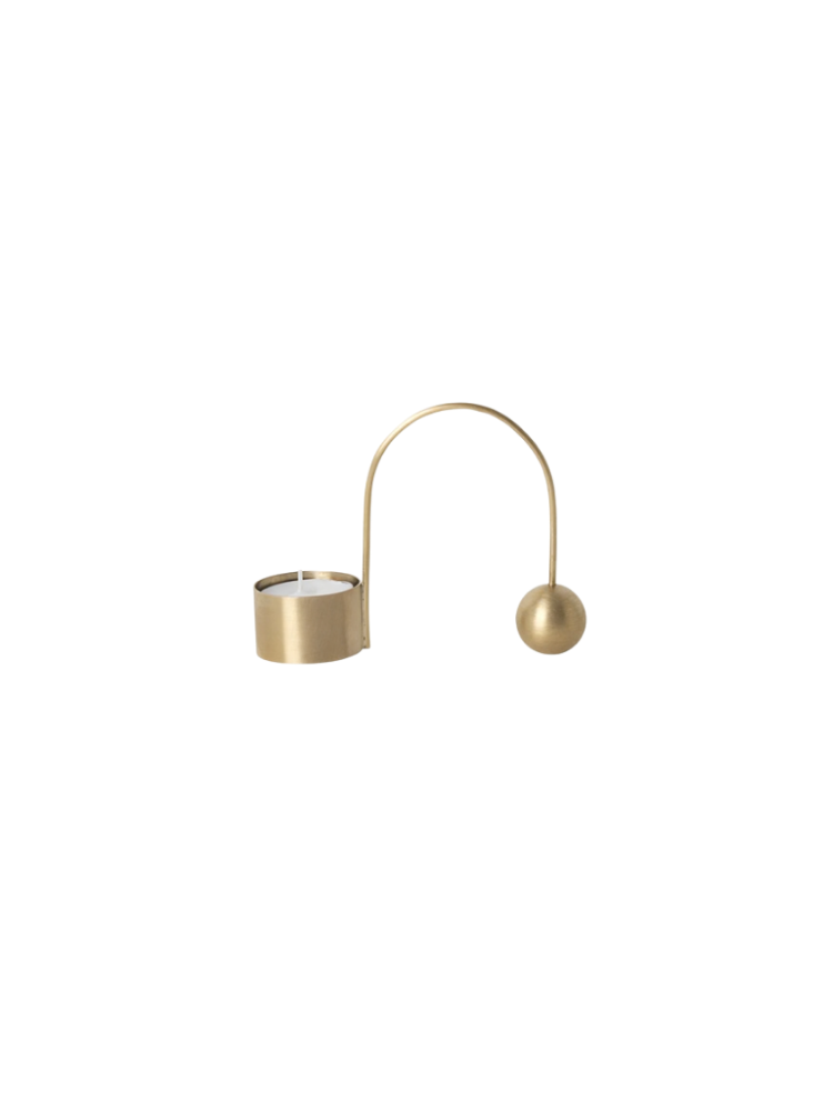 Balance Tealight Holder - Brass