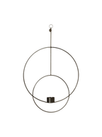 Hanging Tealight Deco - Circular - Black