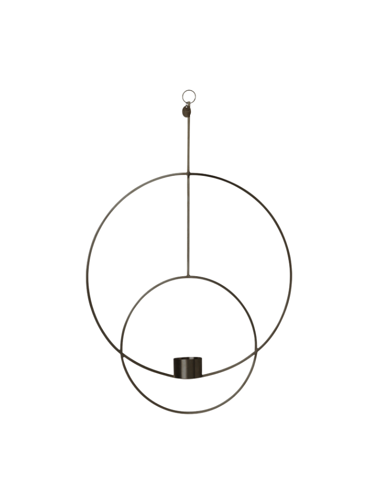 Hanging Tealight Deco - Circular - Black