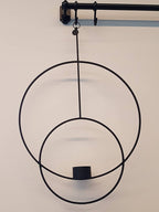 Hanging Tealight Deco - Circular - Black
