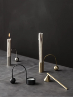 Balance Tealight Holder - Black Brass