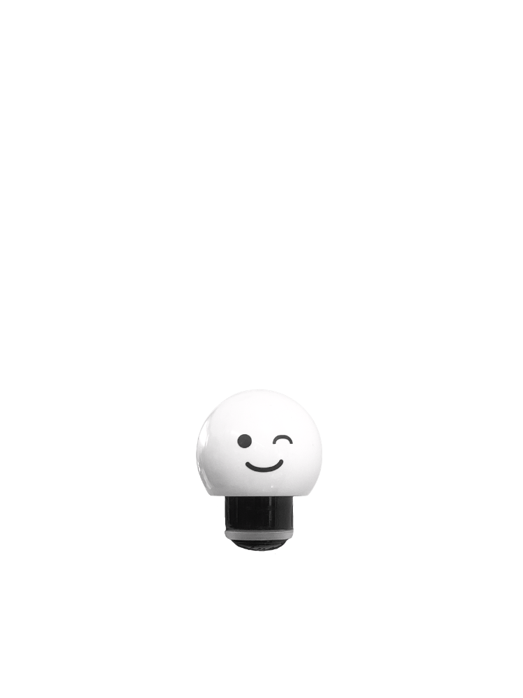 Skittle Bottle Lid - White Wink