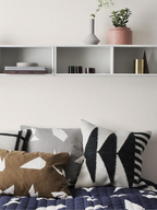 Kelim Cushion - Black Triangles