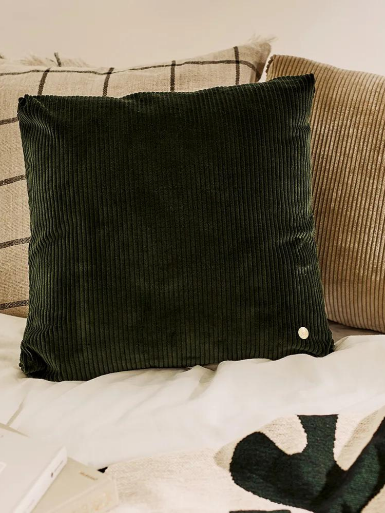 Corduroy Cushion  - Green