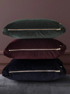 Corduroy Cushion  - Green