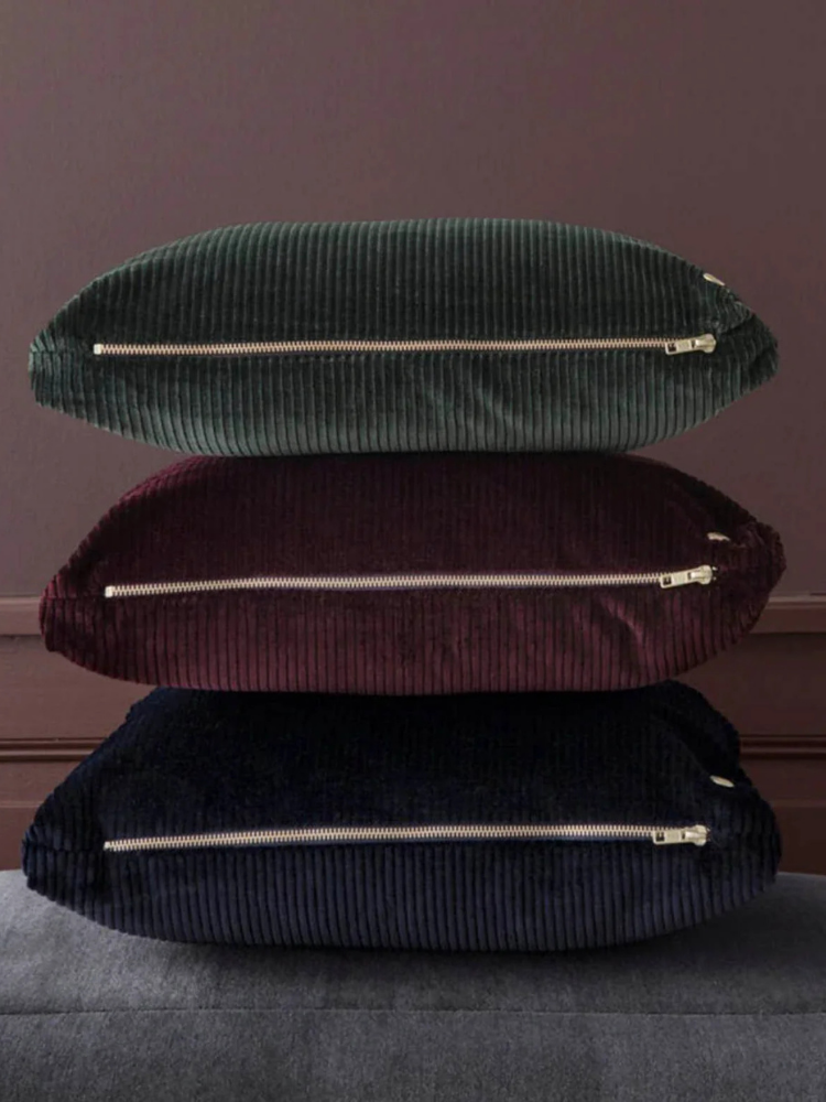 Corduroy Cushion  - Green