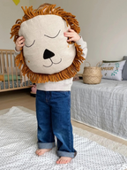 Safari Cushion - Lion - Natural