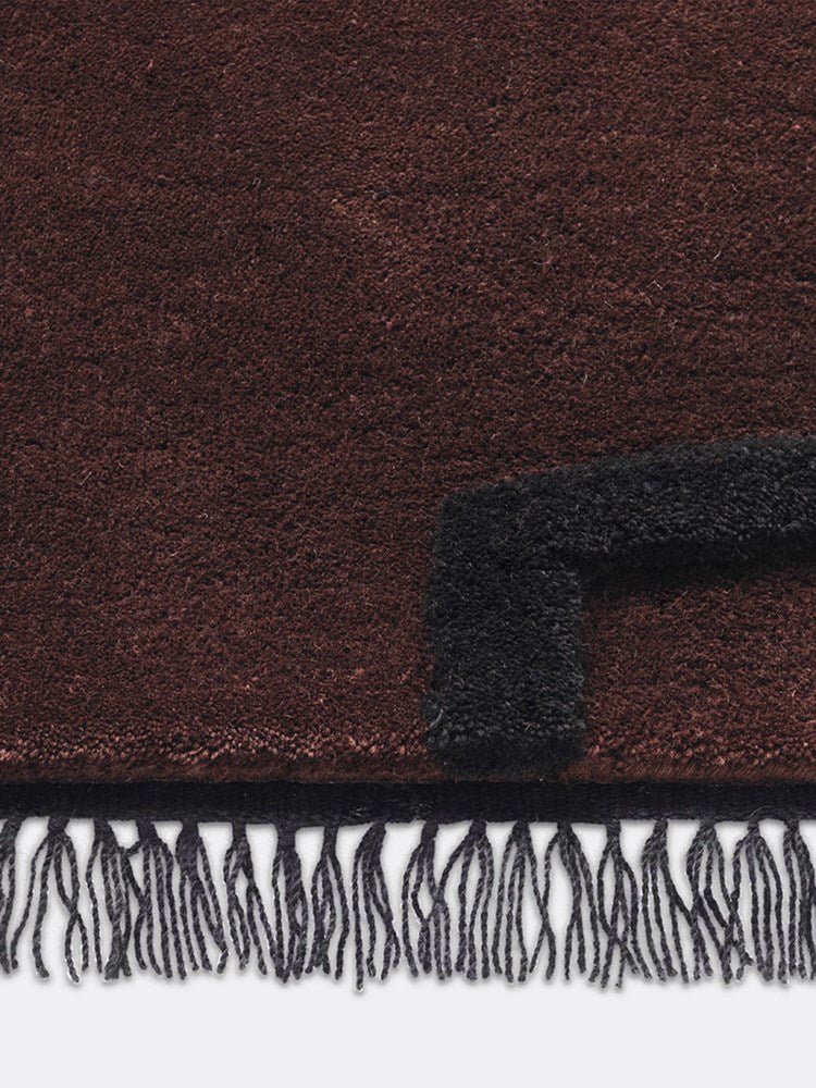 Desert Tufted Rug 140x200 - Red Brown