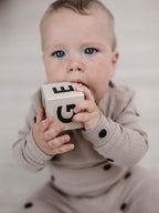 Alphabet blocks - black