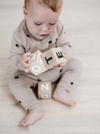 Alphabet blocks - black