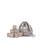 Alphabet blocks - white