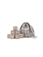Alphabet blocks - white