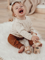 Alphabet blocks - white