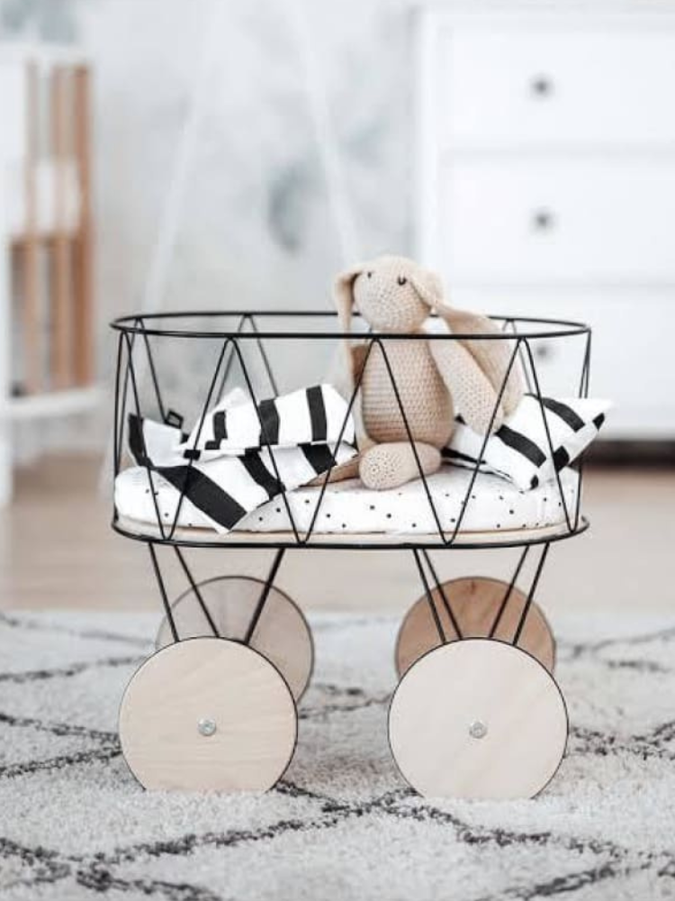 Dolly Cot Bedding Set - Zebra