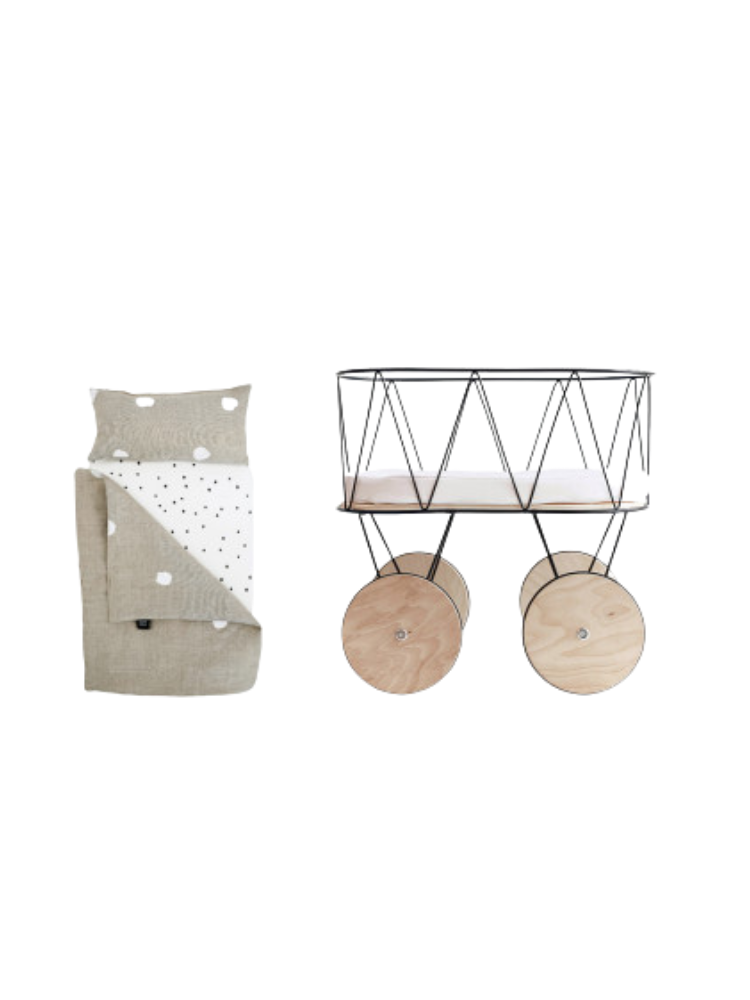 Dolly Cot Bedding Set - Buttons