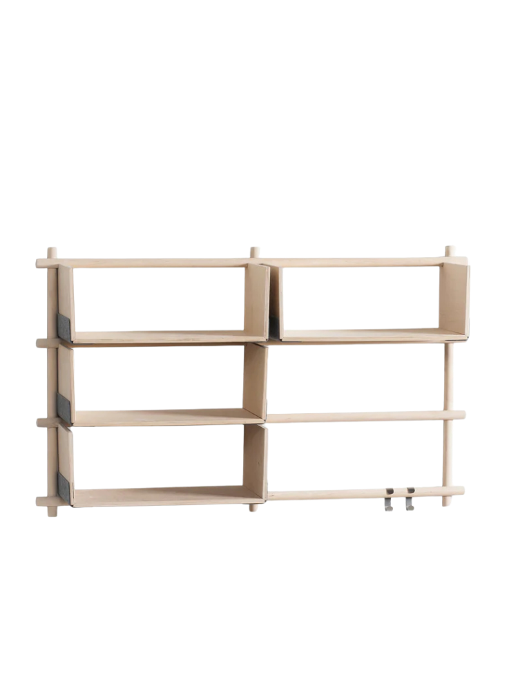 Foldin six holes, four shelves **