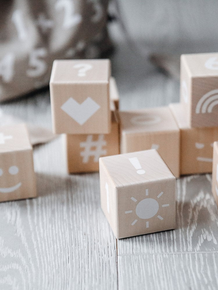 Math blocks - white