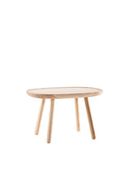 Naive side table, rectangular L610, natural ash **