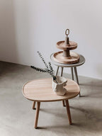 Naive side table, rectangular L610, natural ash **
