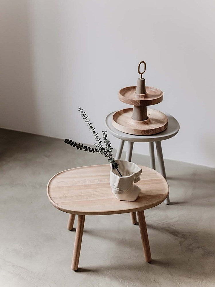 Naive side table, rectangular L610, natural ash **