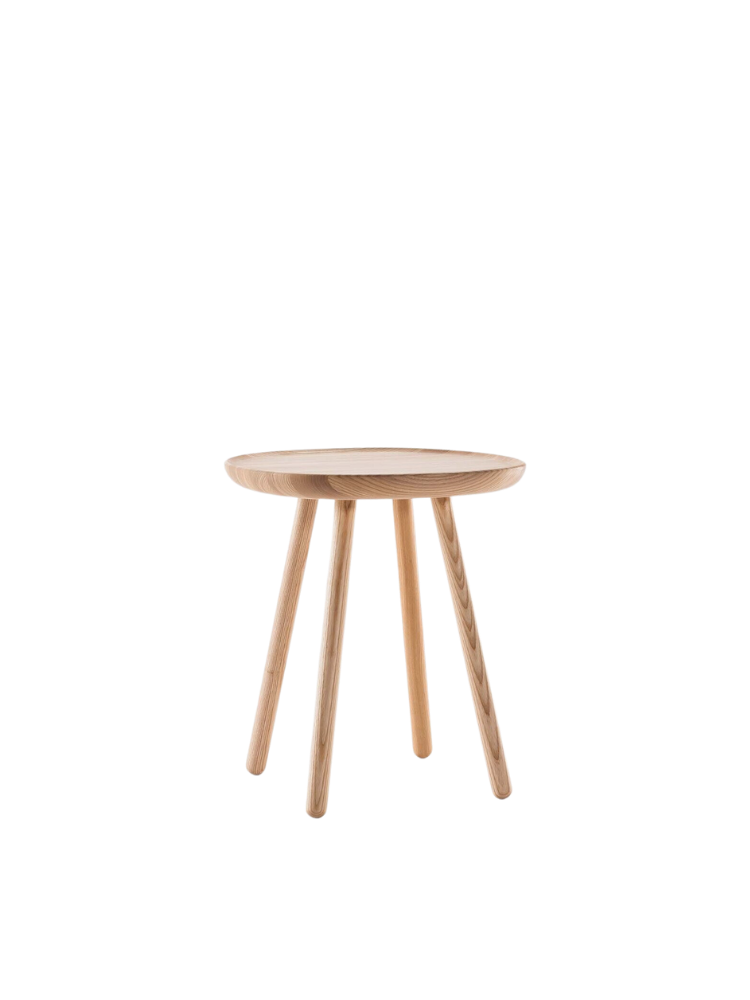 Naive side table, square D450, natural ash **