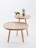 Naive side table, square D450, natural ash **
