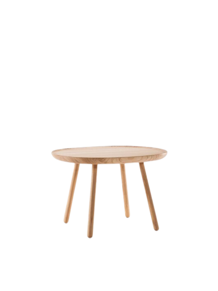 Naive side table, square D640, natural ash **