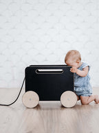 Toy Chest on Wheels - BLACKBOARD