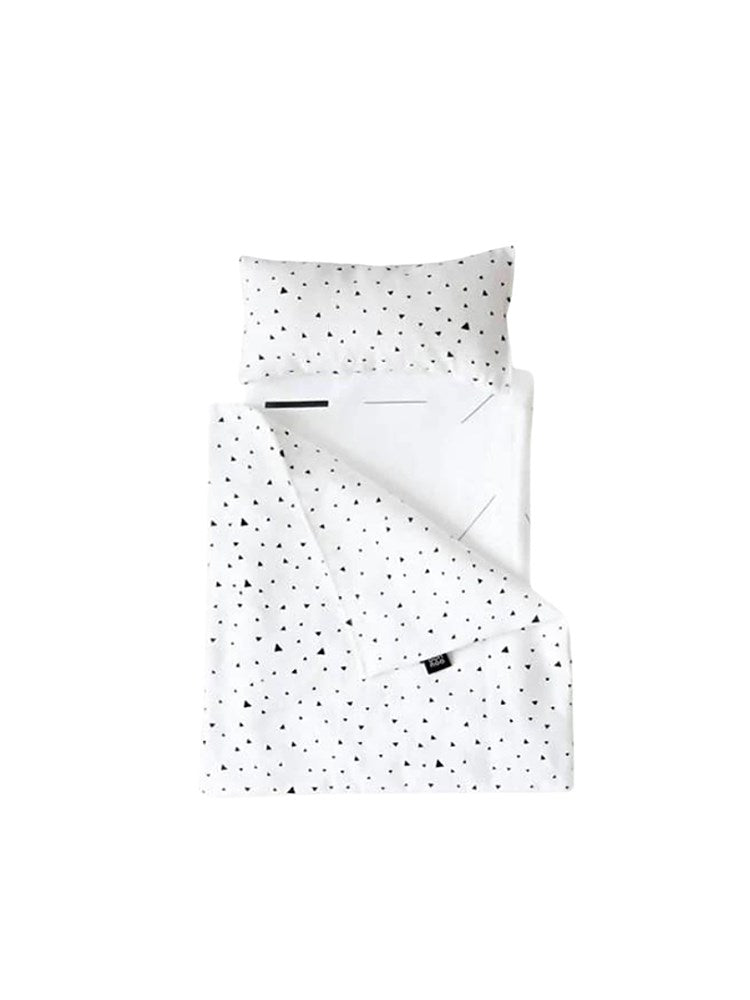 Toy Pram Bedding Set - Tiny Triangles