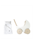 Toy Pram Bedding Set - Tiny Triangles