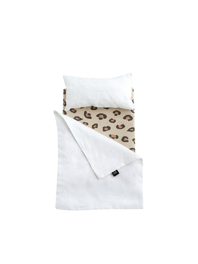 Toy Pram Bedding Set - Leopard