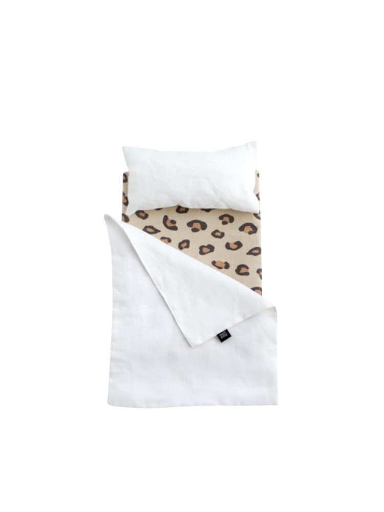 Toy Pram Bedding Set - Leopard