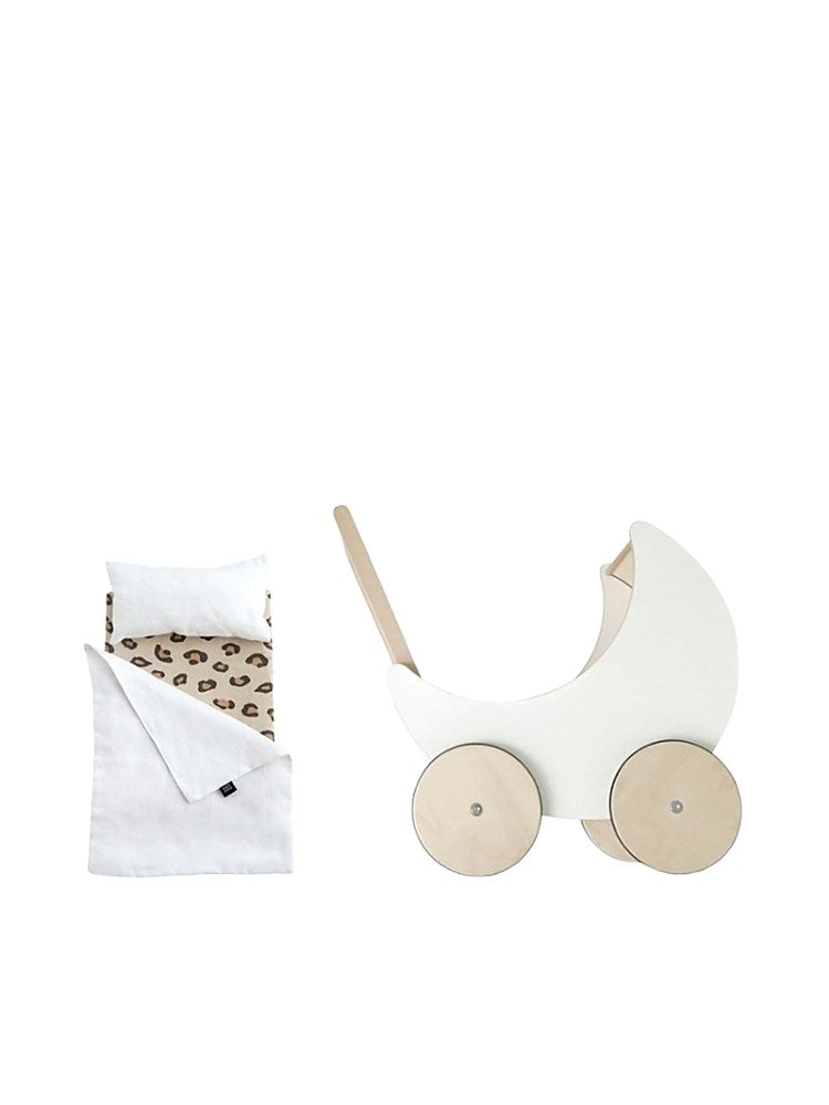 Toy Pram Bedding Set - Leopard