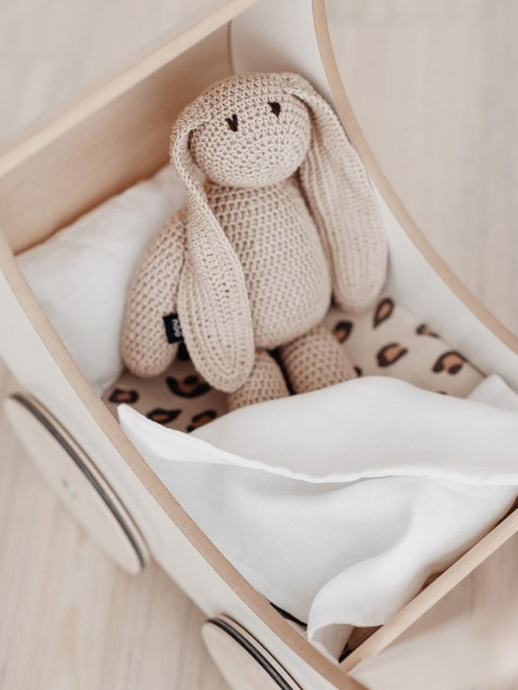 Toy Pram Bedding Set - Leopard